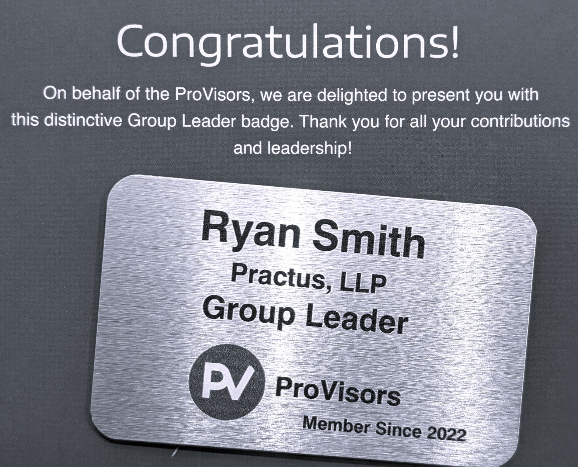 ProVisors DC/Metro Region Group 8