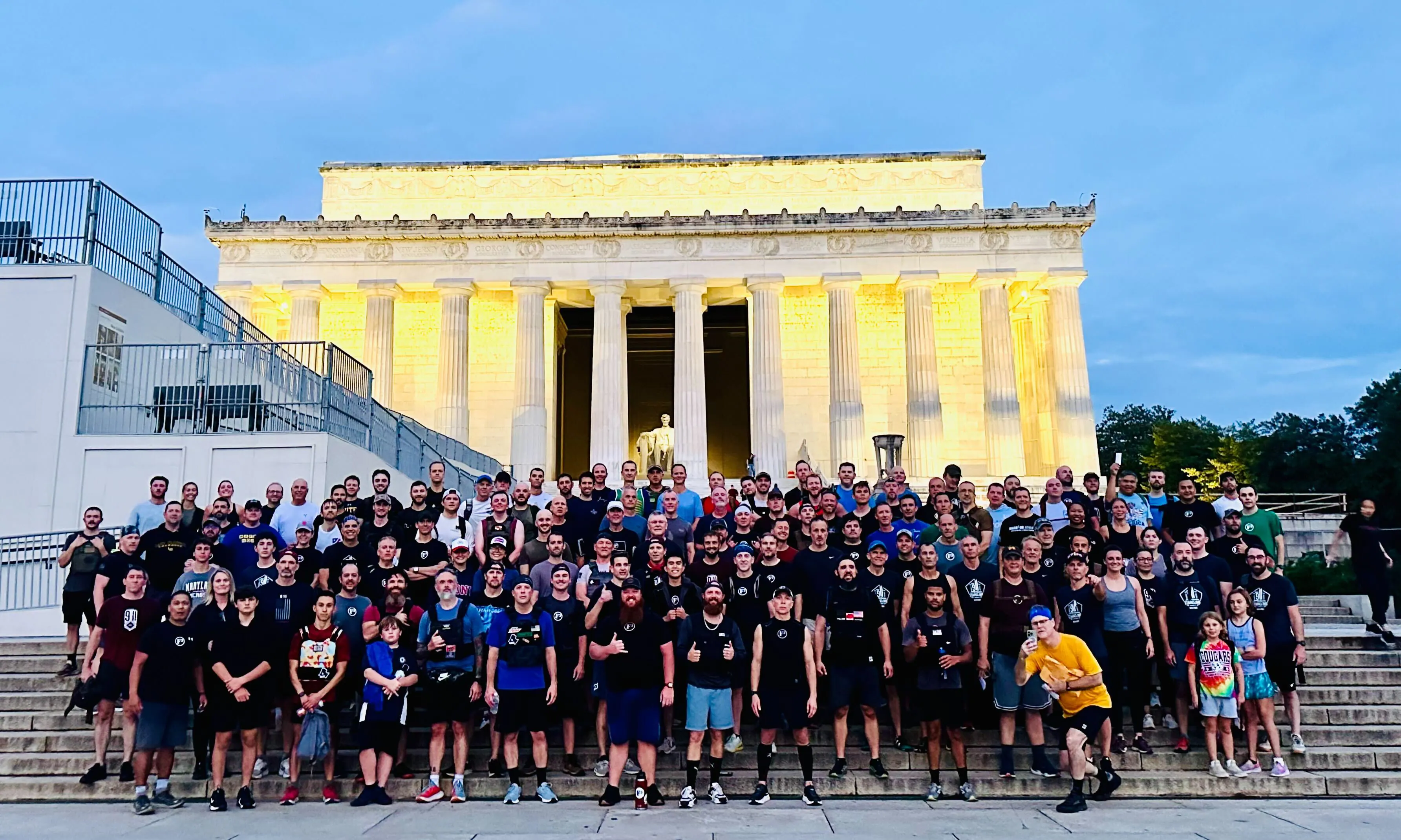 F3 the Capital at the 2025 9/11 Stair Climb, one of our many CSAUPs. (Yours truly is on the far left side of the 3rd row.)